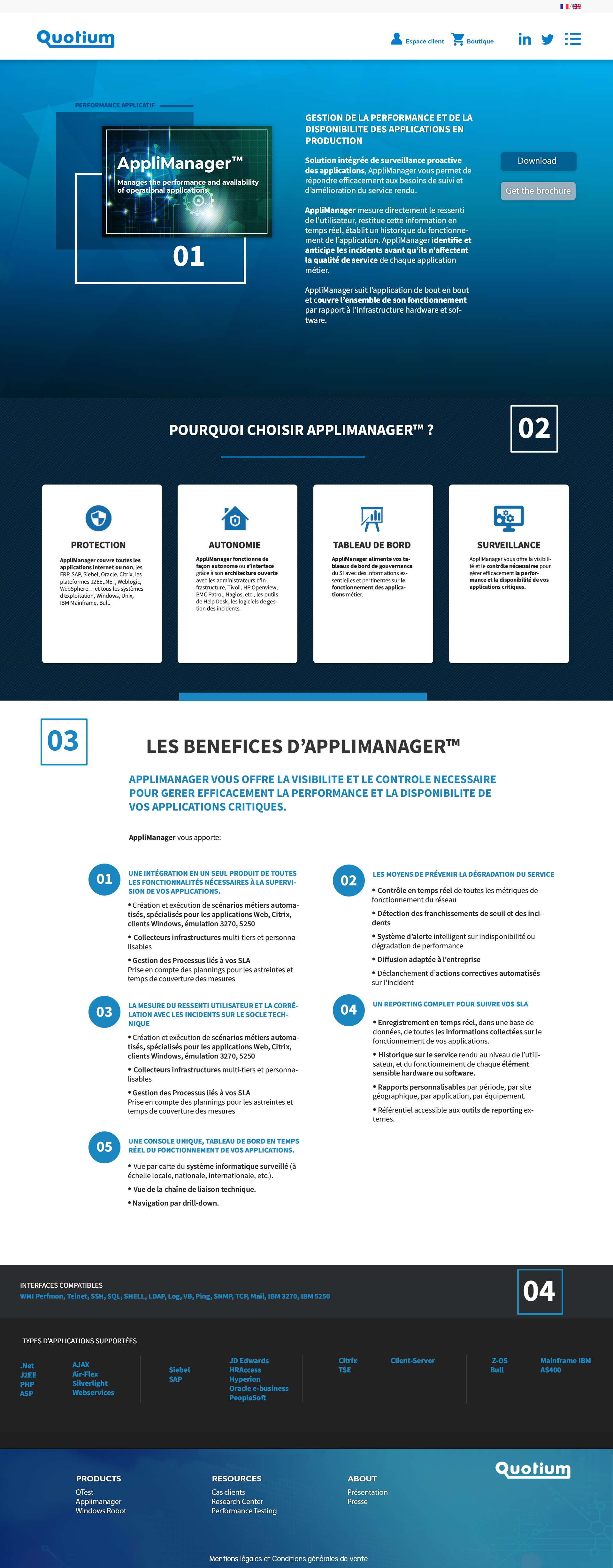 Quotium – Pages