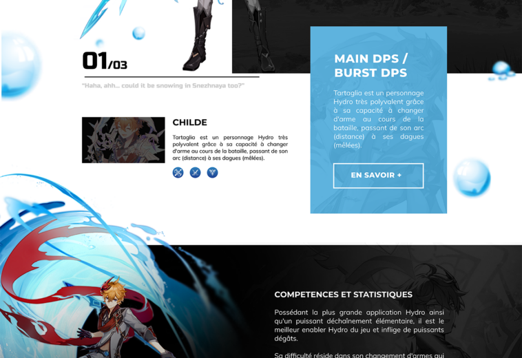 Projet: Site Web Genshin Impact