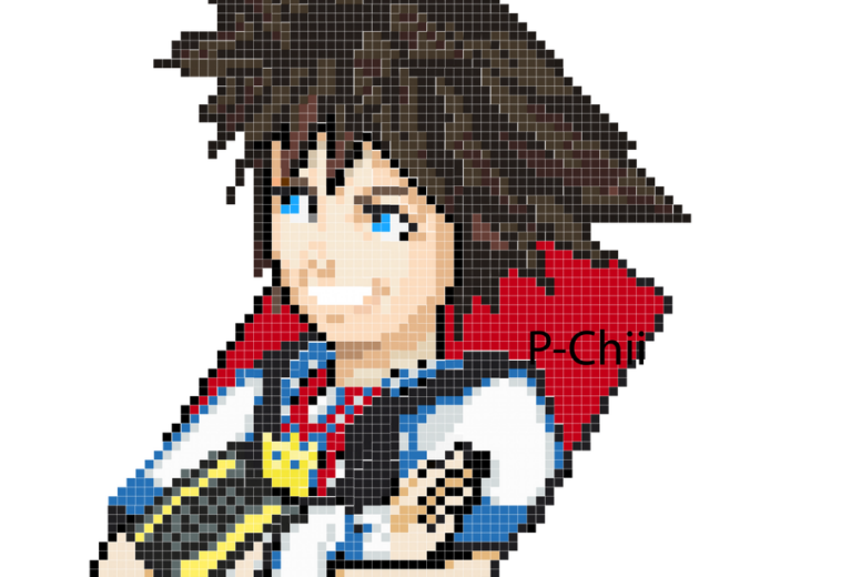 Pixel Art - Sora Kingdom Hearts